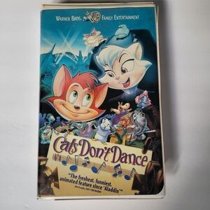 Cats Don't Dance VHS Tape Warner Bros